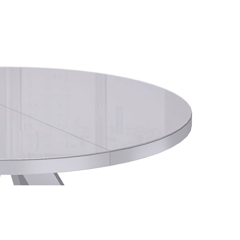Стол KENNER RL1100 серый / стекло серое глянец