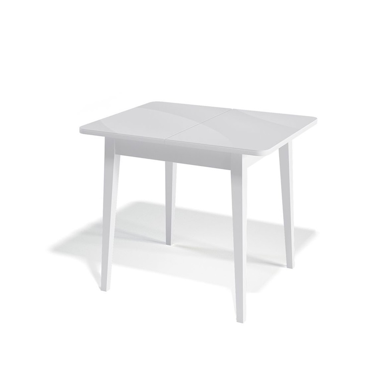 Стол KENNER 900M Белый / стекло белое глянец