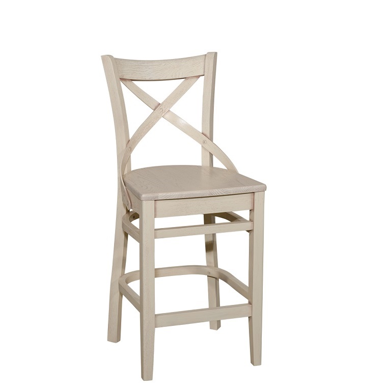 Полубарный стул СОЛО-ПБ/ деревянное сиденье