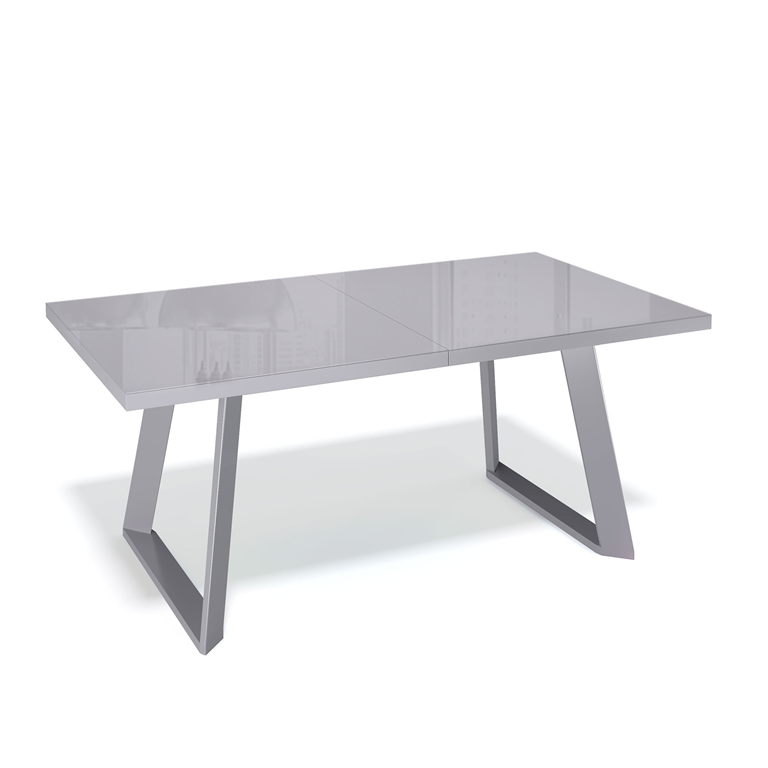 Стол KENNER PL1400  Серый/ стекло серый глянец