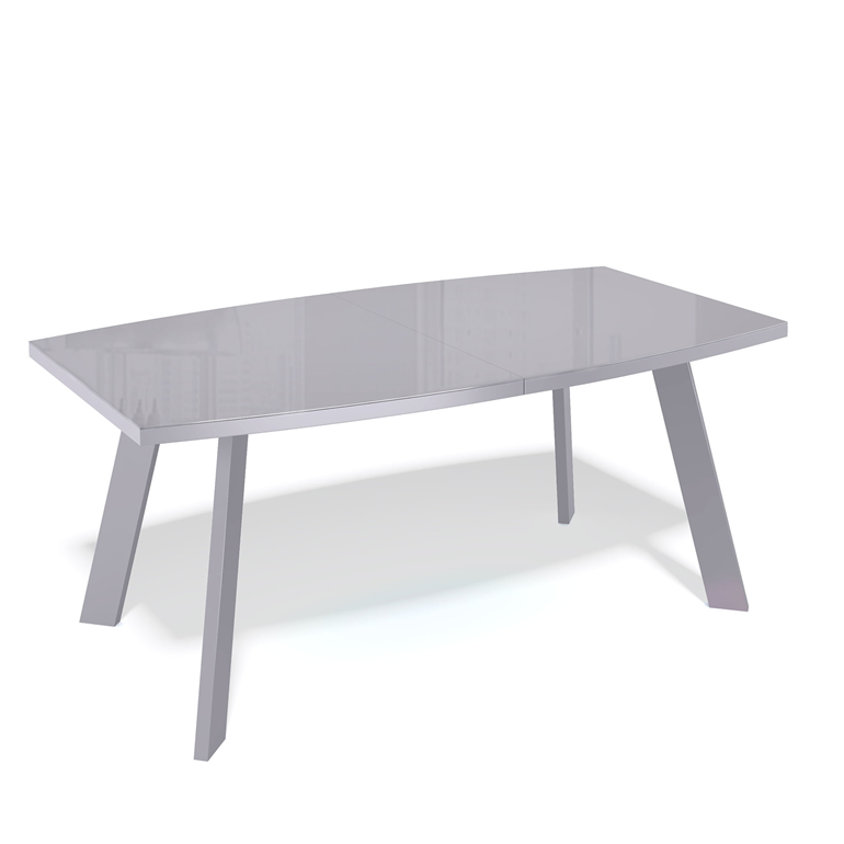 Стол KENNER SL1600 серый/ стекло серое глянец